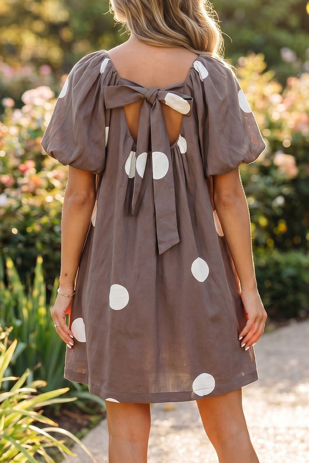 Pre-order Spotted in Style Brown Dress
