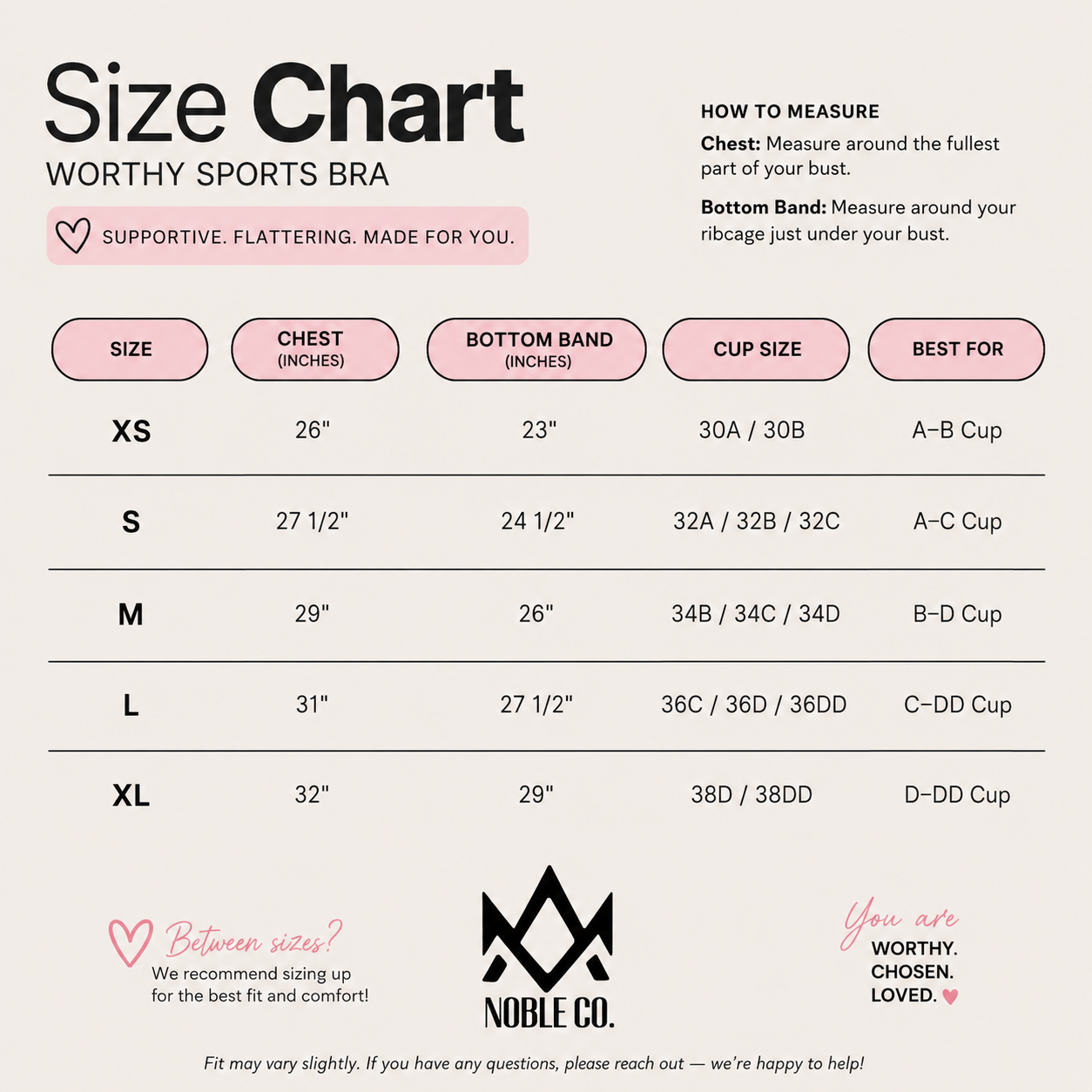 Pre-order Special - Noble Co. Worthy Sports Bra