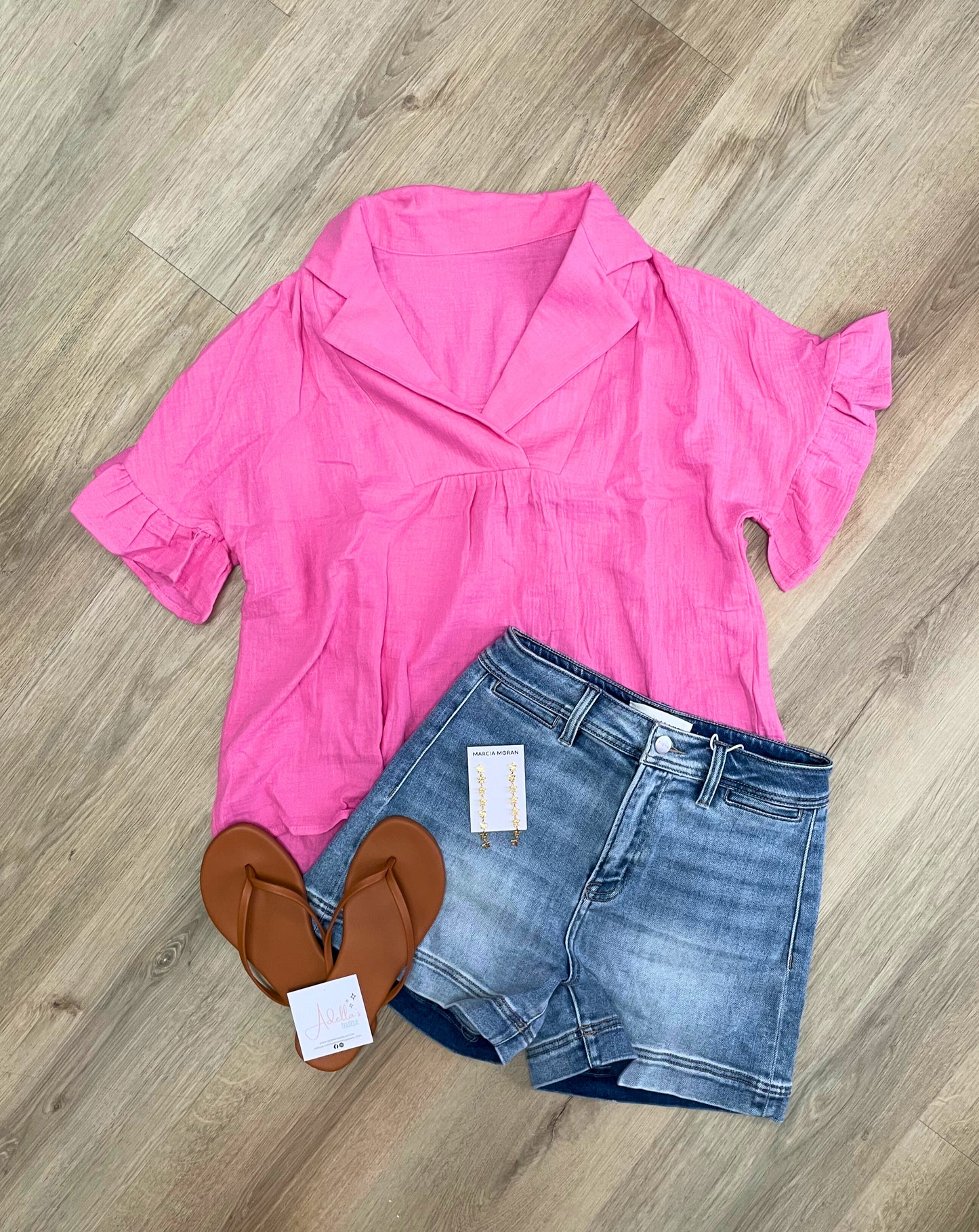 Tickled Pink Ruffle Top