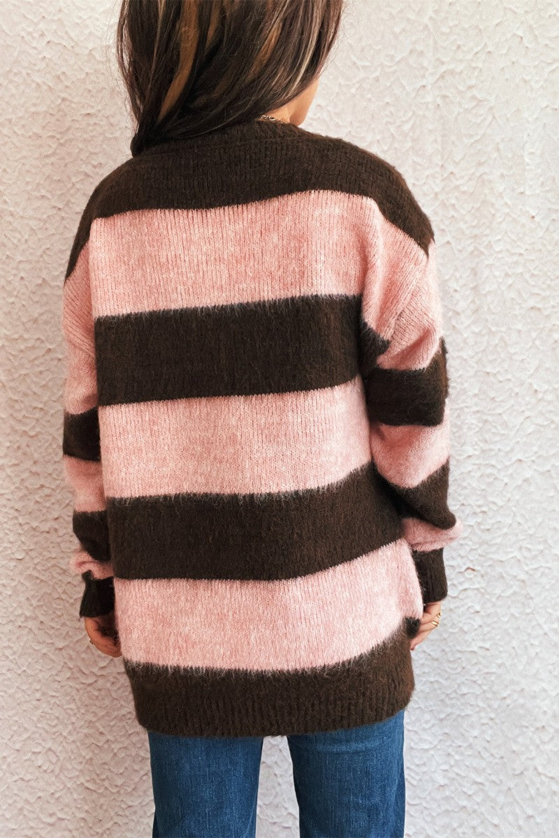 Pre-order Cozy Stripes Sweater - Pink