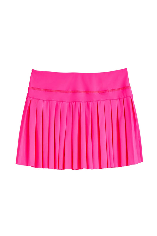 Girls: Neon Pink Tennis Skort