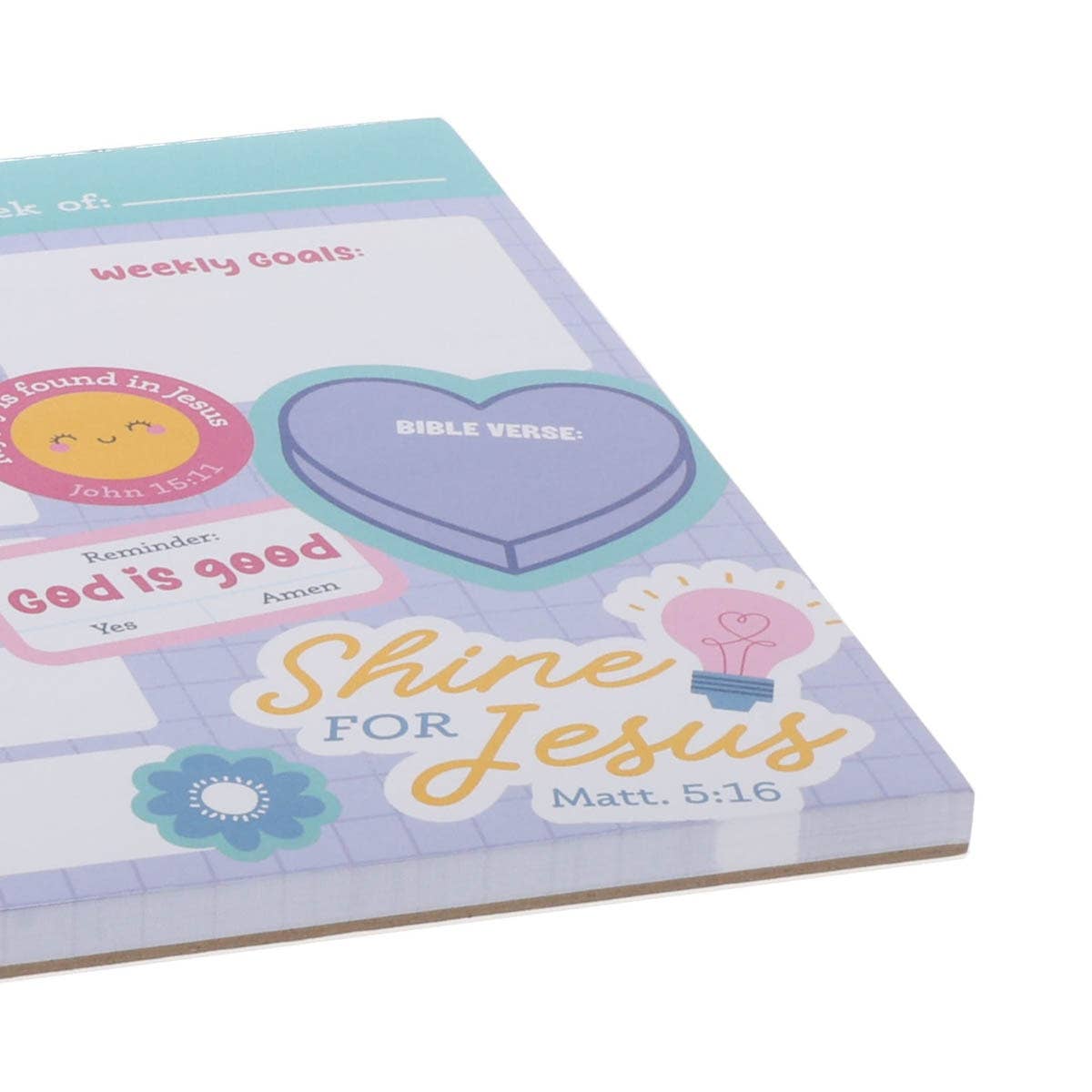 Shine For Jesus Planner Pad for Girls