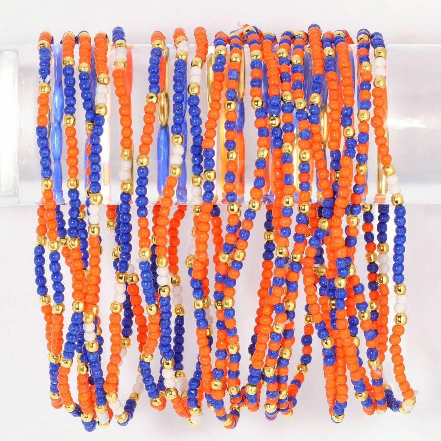 Stretch Beaded Gameday Bracelets (7 Colors)