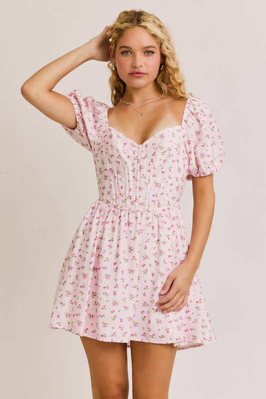 Sweetheart Serenade Floral Dress