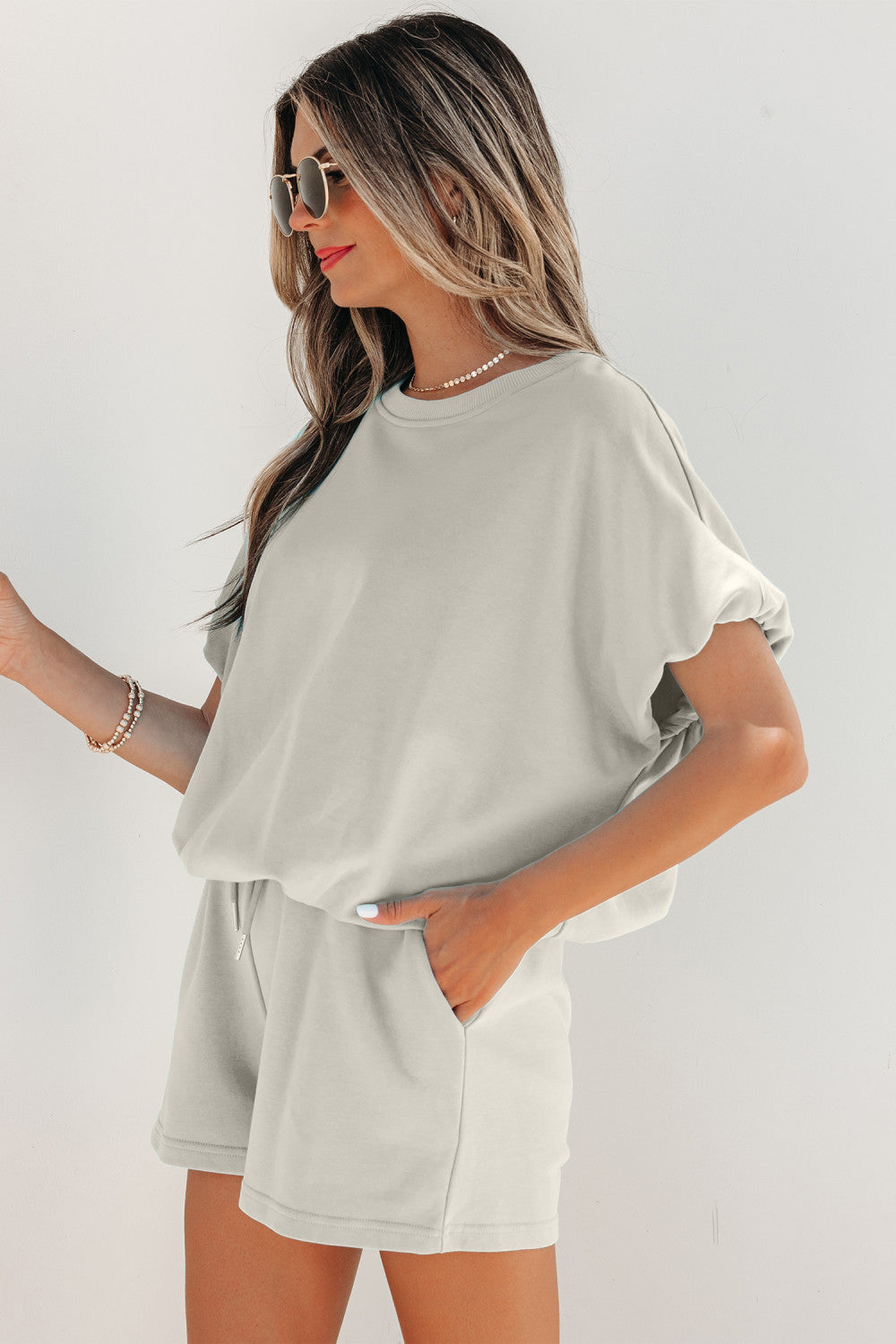 Pre-order Gray Puff Sleeve Set