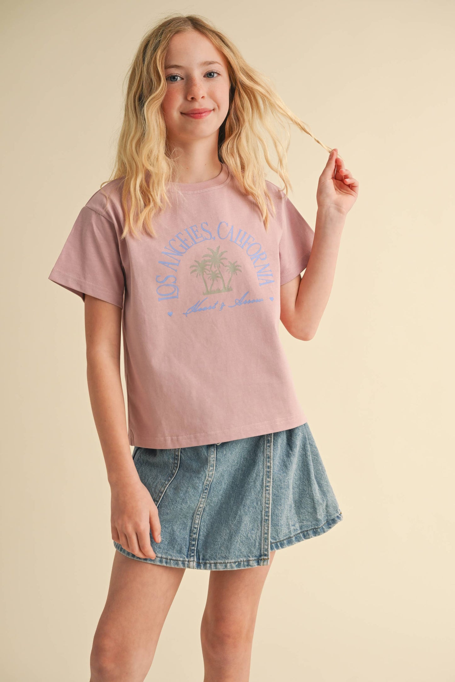 Girls: Los Angeles Palm Tree Tee