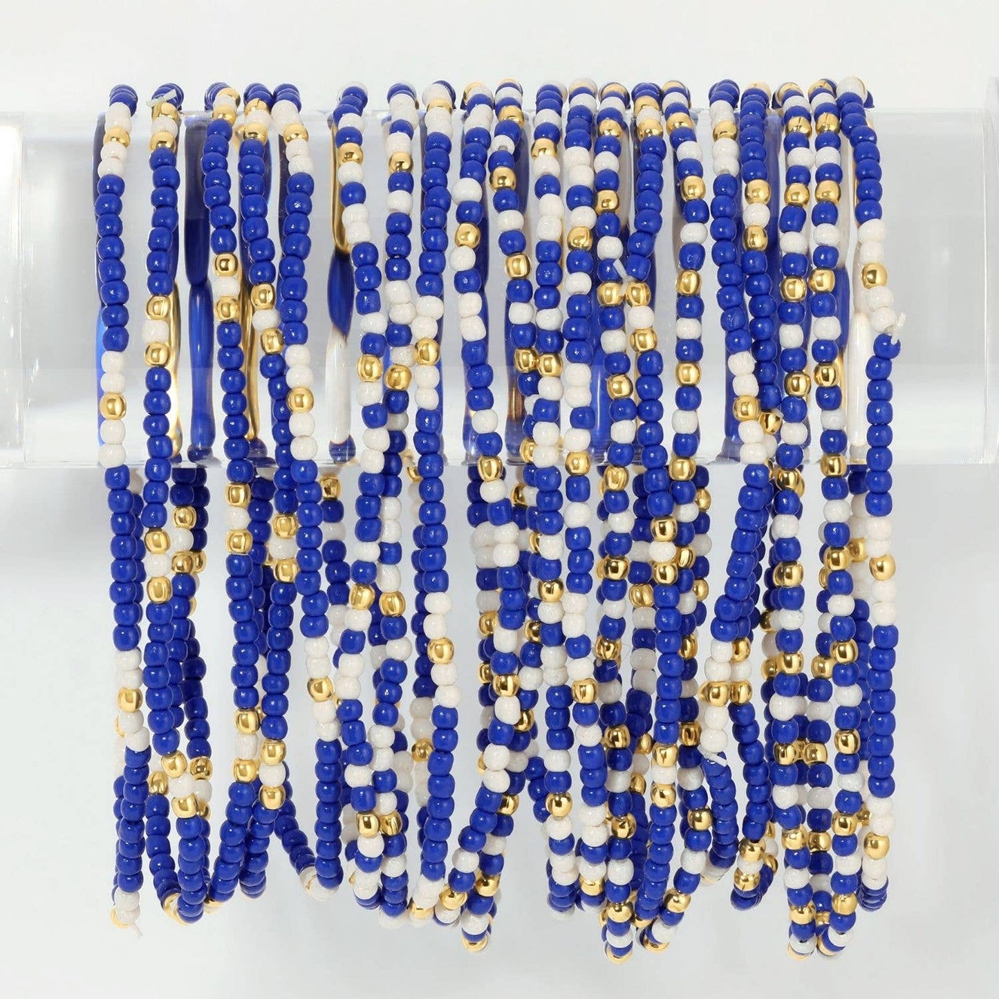Stretch Beaded Gameday Bracelets (7 Colors)