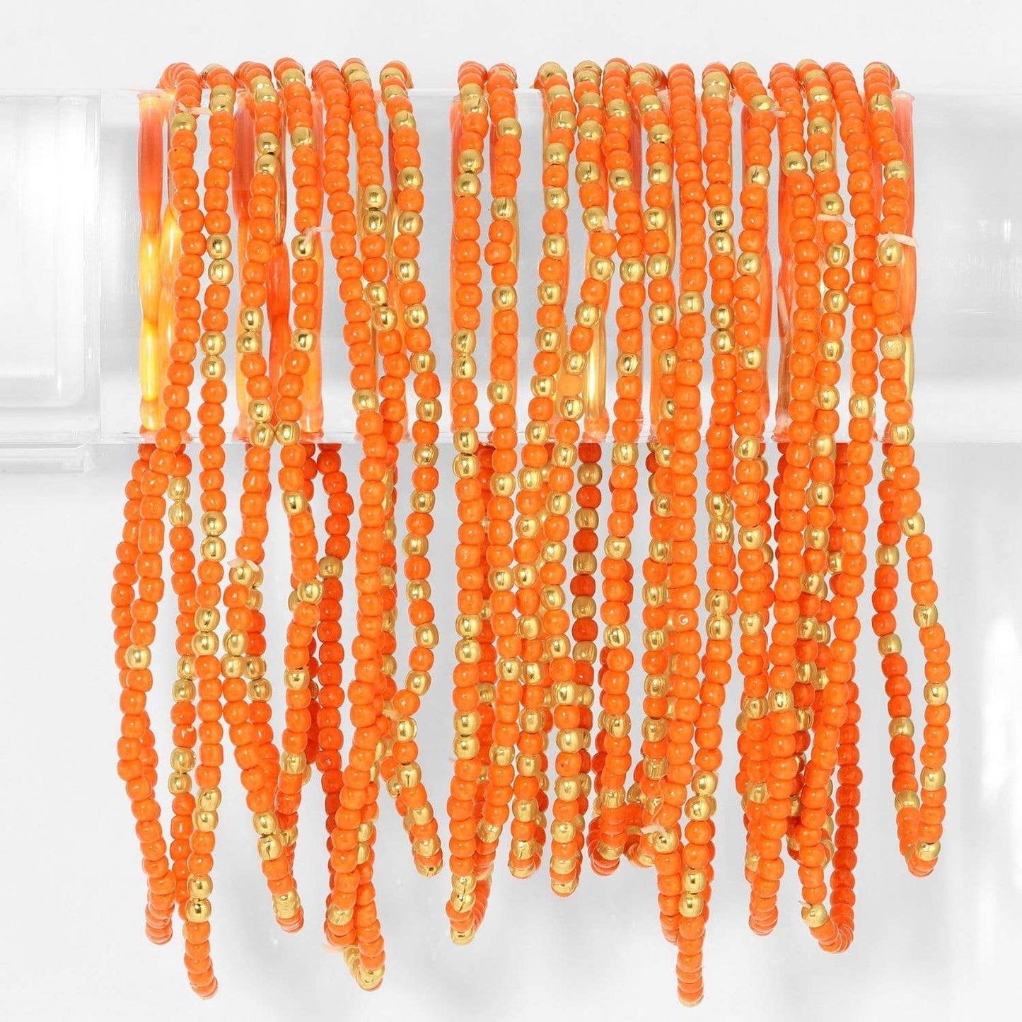 Stretch Beaded Solid Game Day Bracelets (7 Colors)