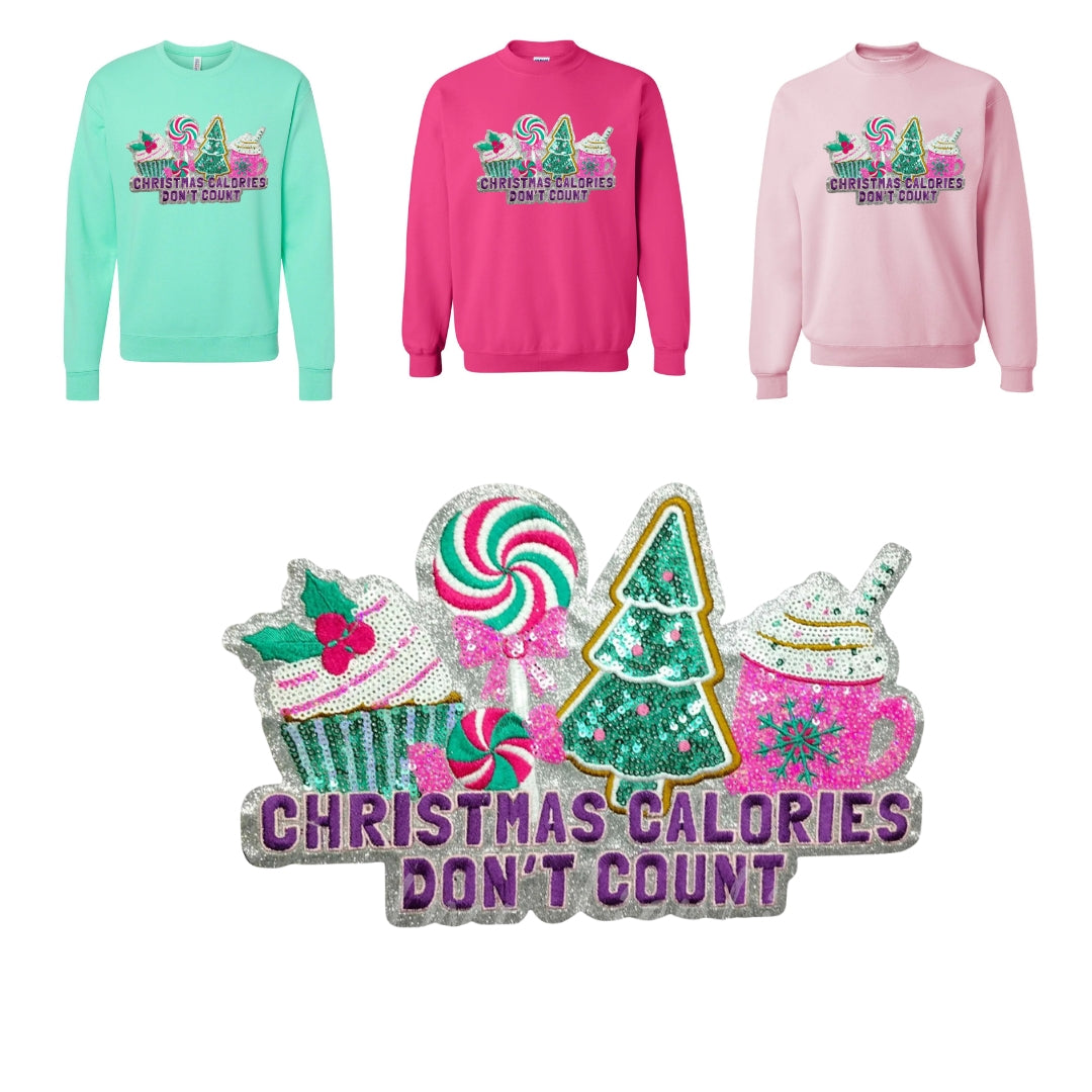 Pre-Order Sequin Sweatshirt - Christmas Calories