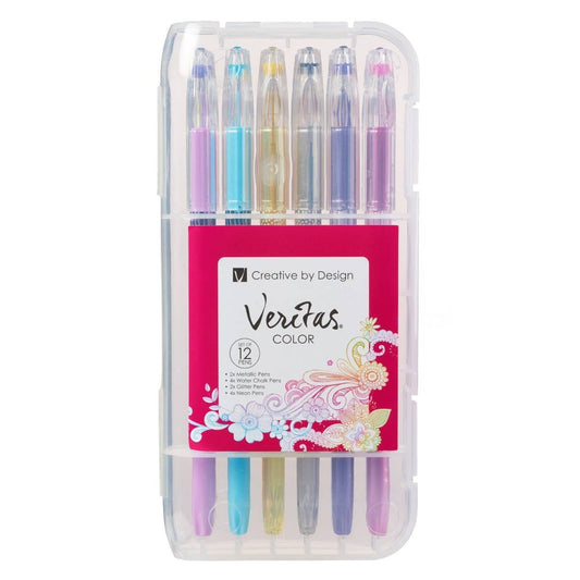 Assorted Gel Pen Set – 12 Count
