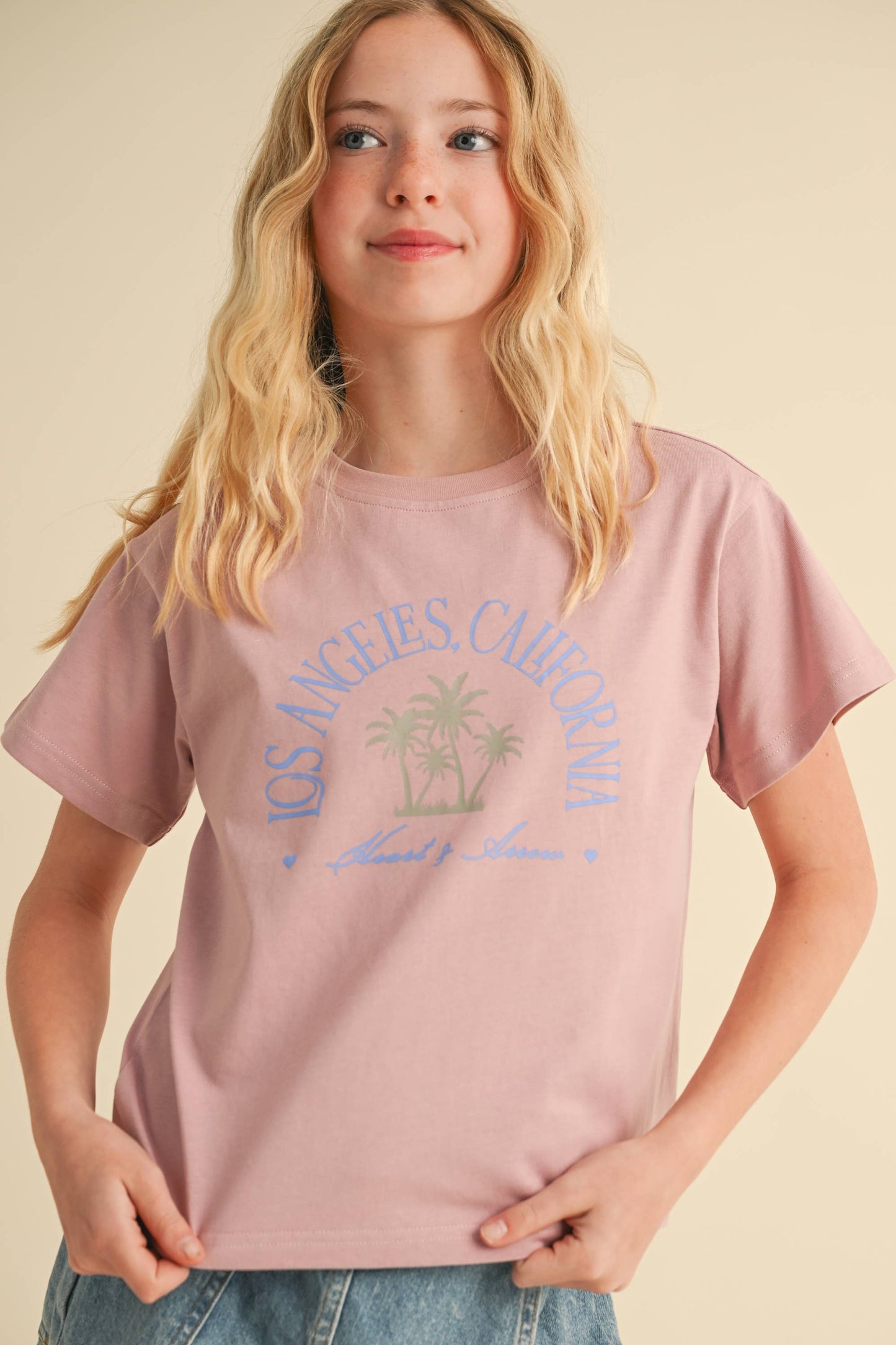 Girls: Los Angeles Palm Tree Tee