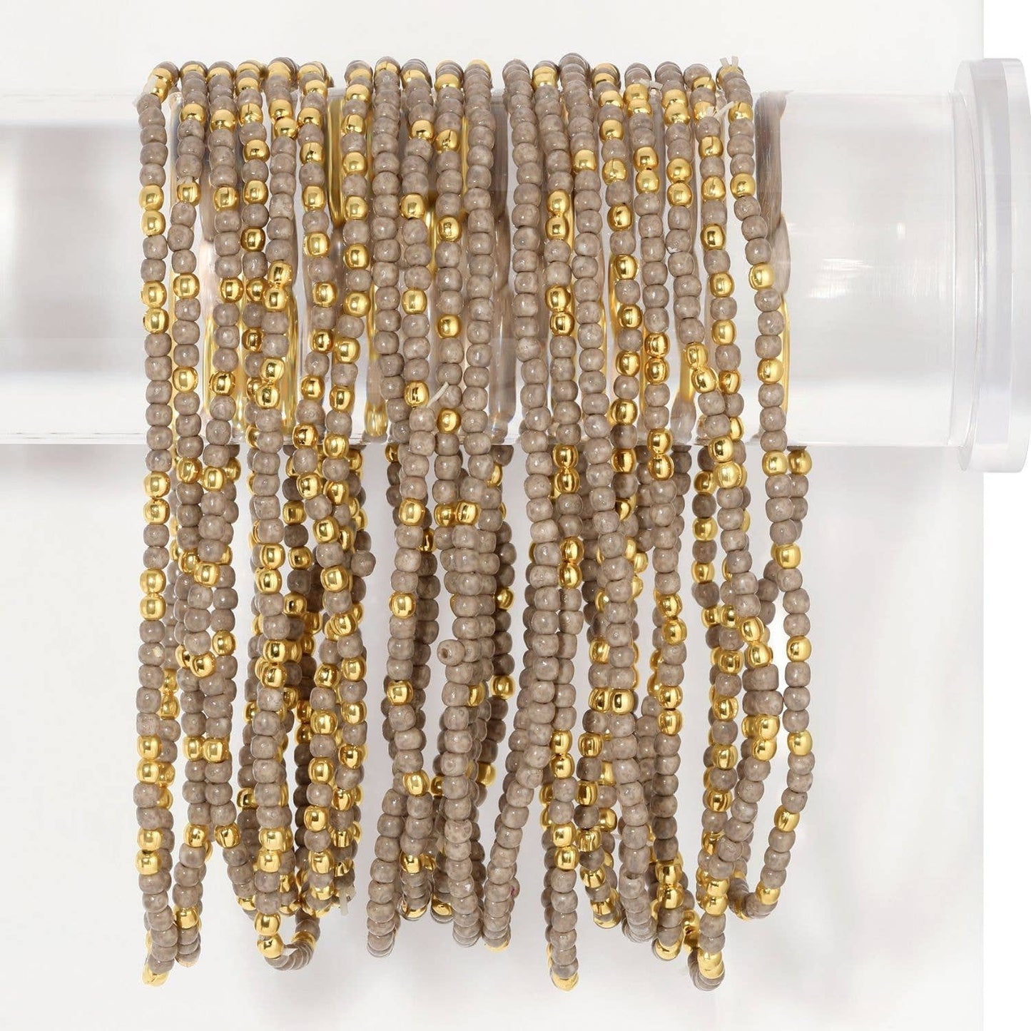Stretch Beaded Solid Game Day Bracelets (7 Colors)