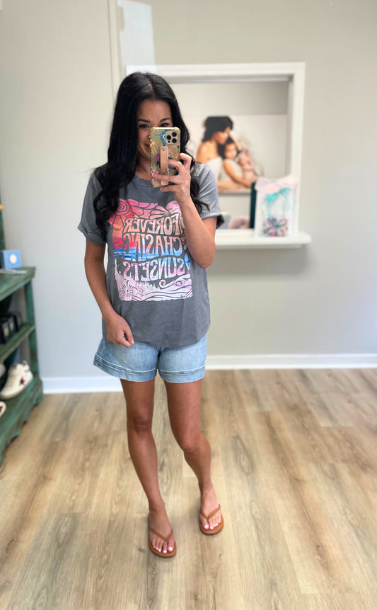 Forever Chasing Sunsets Tee