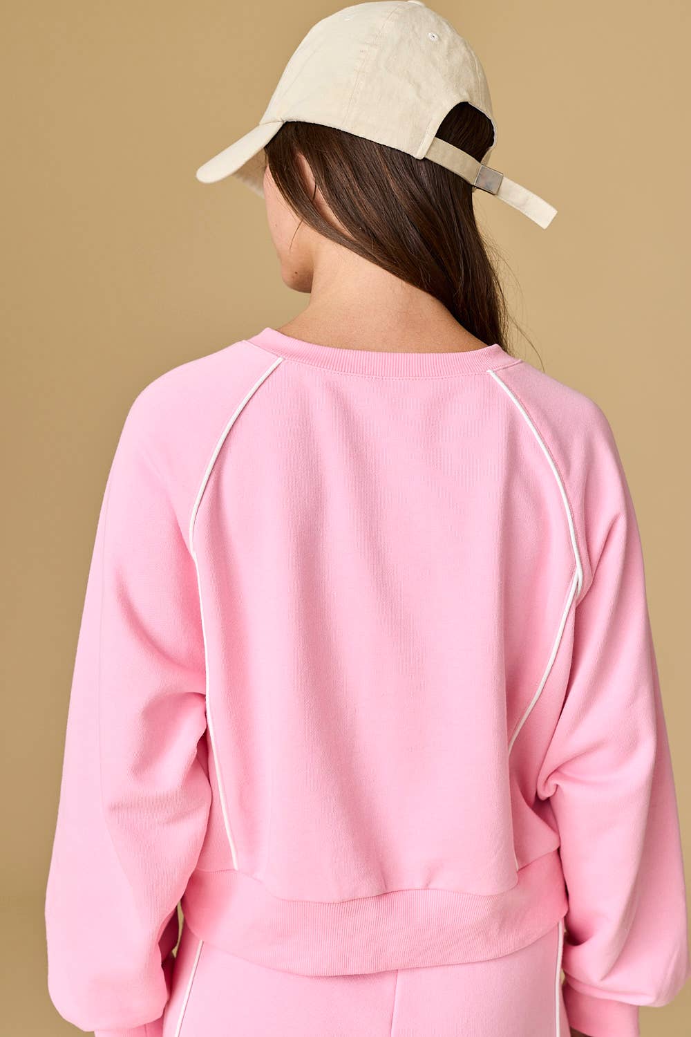 Lyla Piped Pink Set