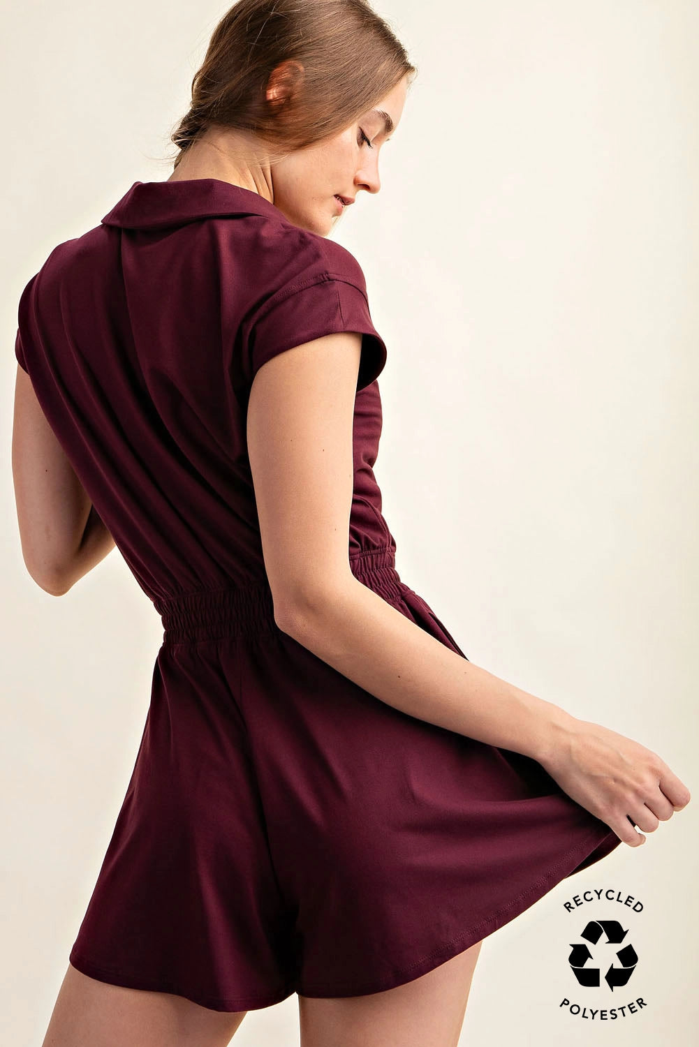 Let's Go Butter Soft Romper - Maroon