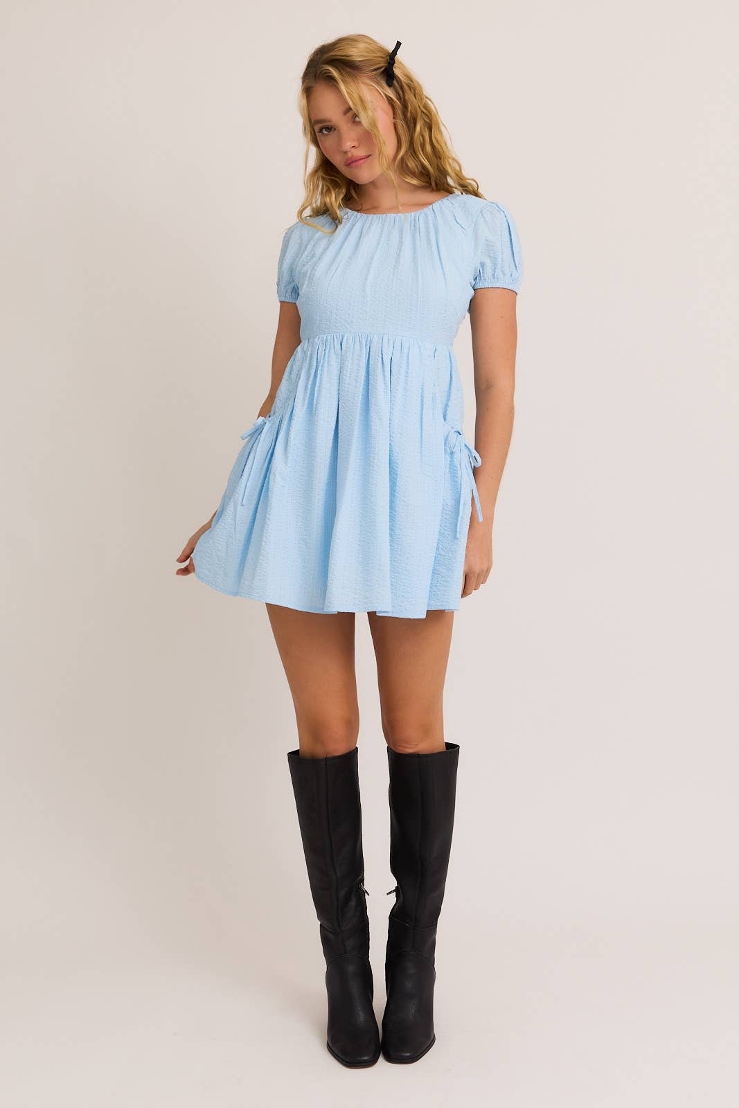 Whispers of Summer Breeze Blue Dress