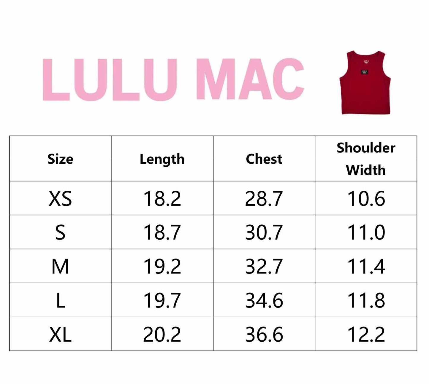 Pre-order Lulu Mac Tank - Maroon