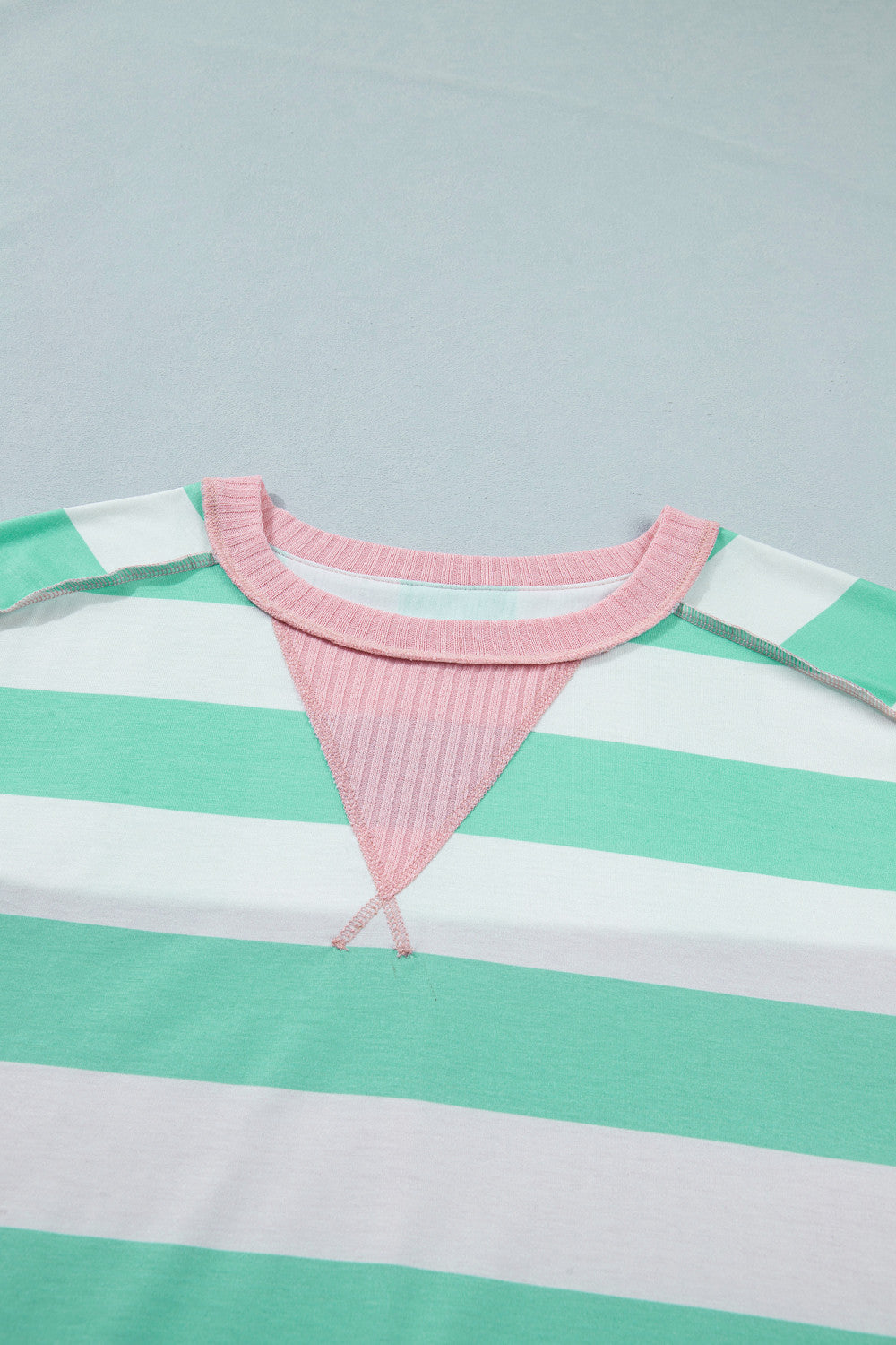 Pre-order Mint Stripe Oversized Tee