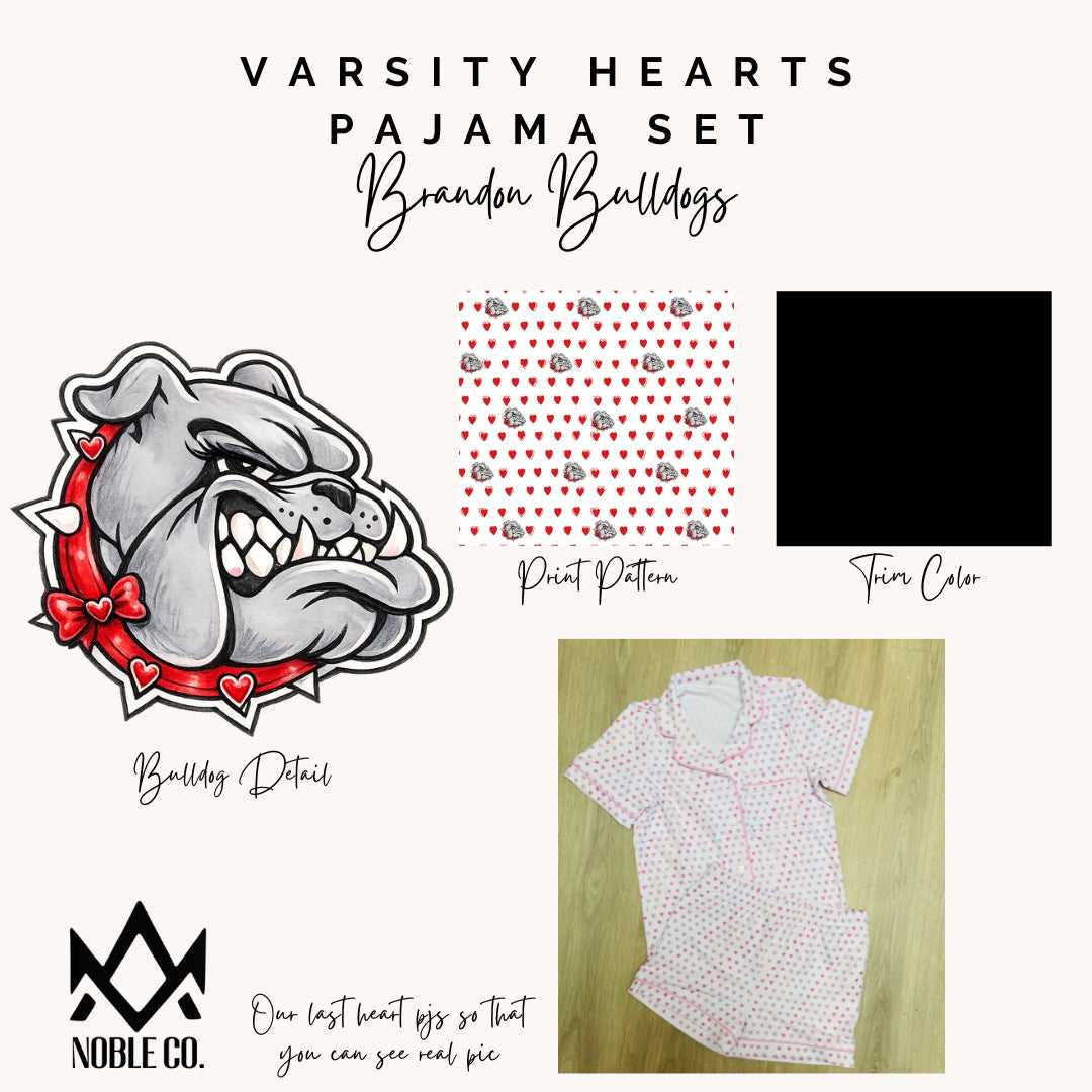 Pre-order Varsity Hearts - Brandon Bulldogs