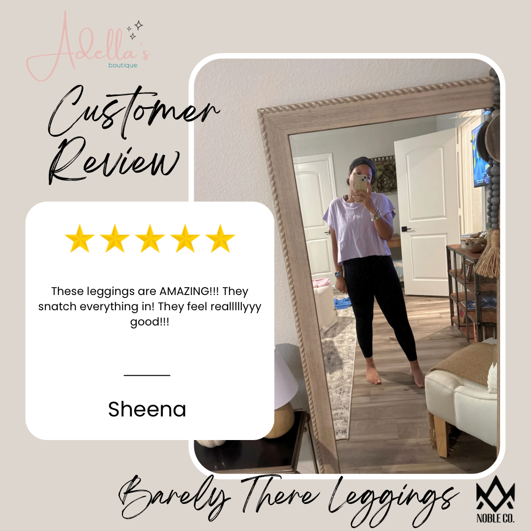 Pre-order Noble Co. Barely There Leggings - Black