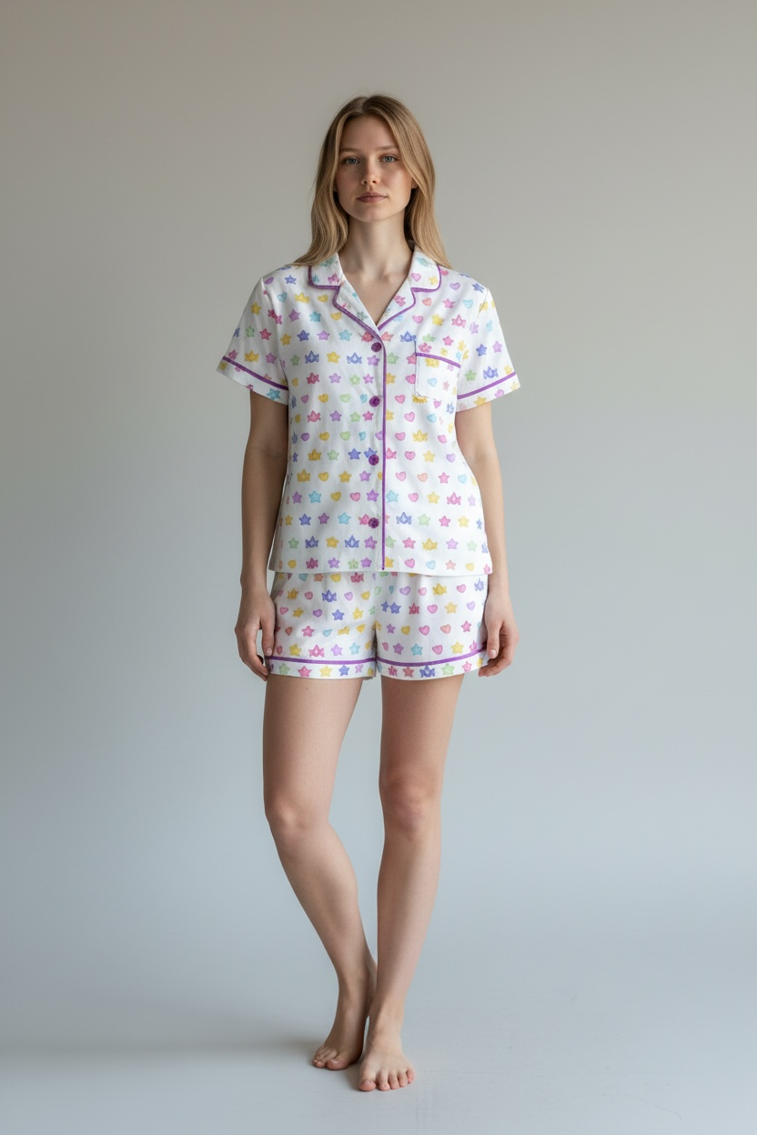Noble Co. Short Sleeve Short Pajama Set - Adults