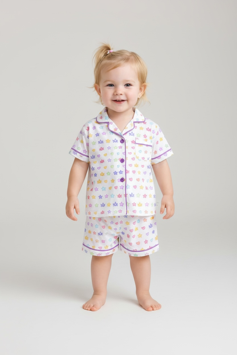 Noble Co. Kids Short Sleeve and Shorts Pajama Set