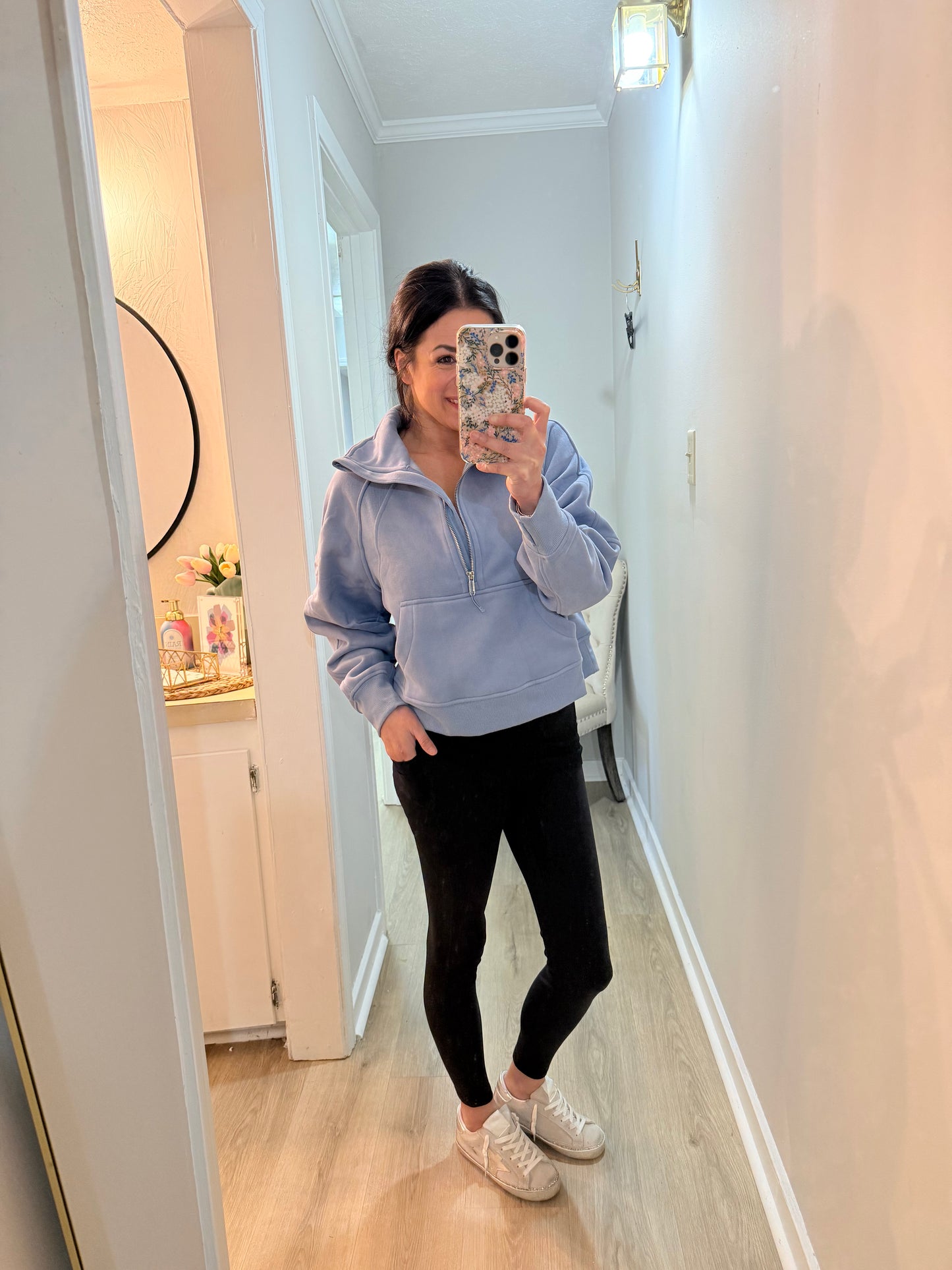 Noble Co. The Steadfast Half-Zip - Sky Blue