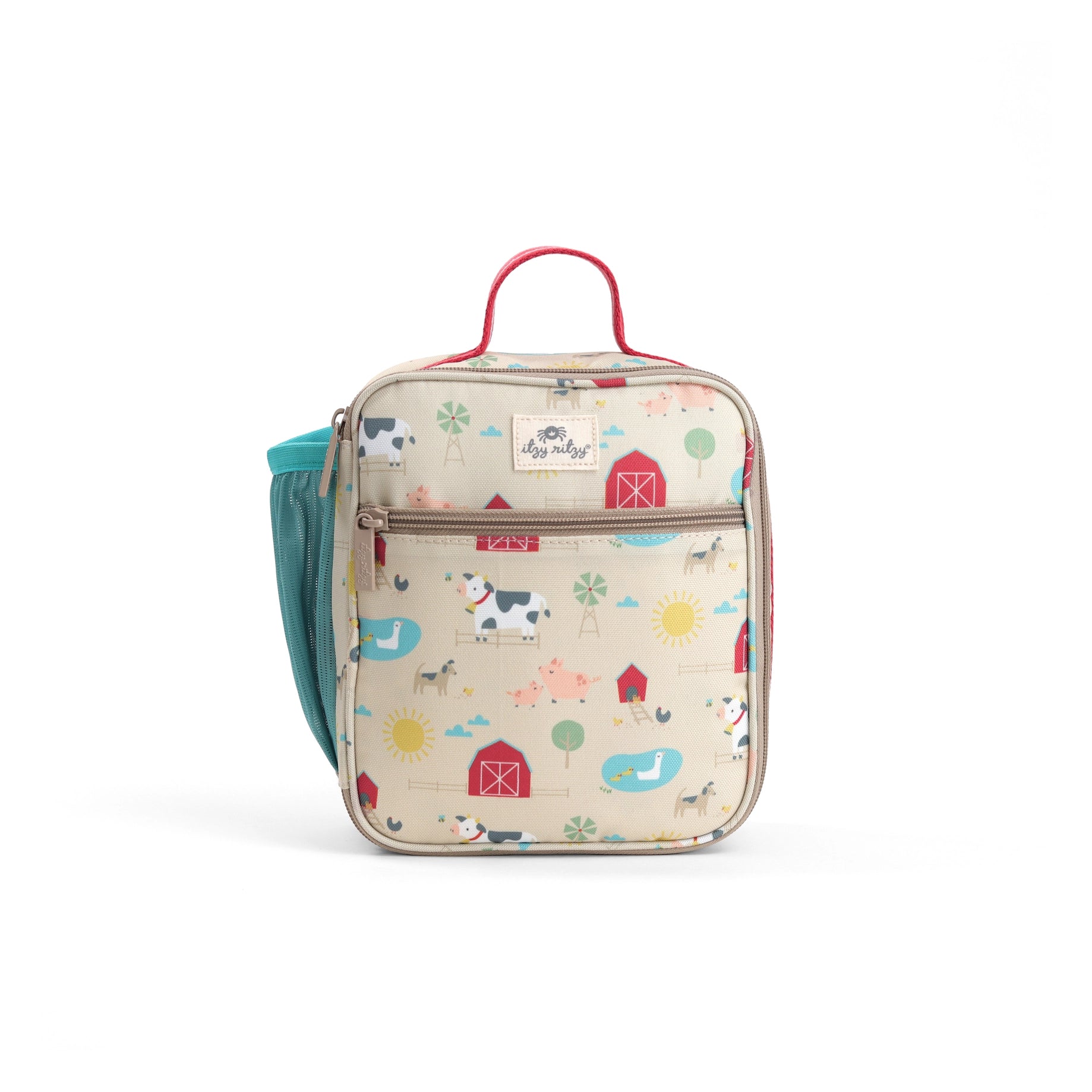 farm print lunch box