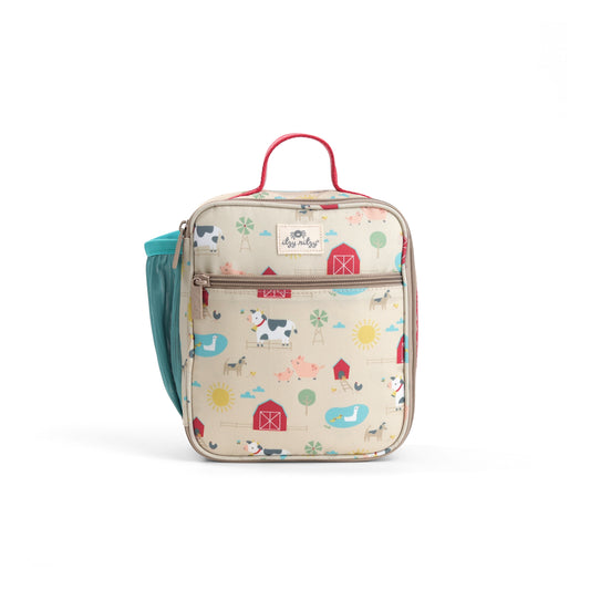 farm print lunch box