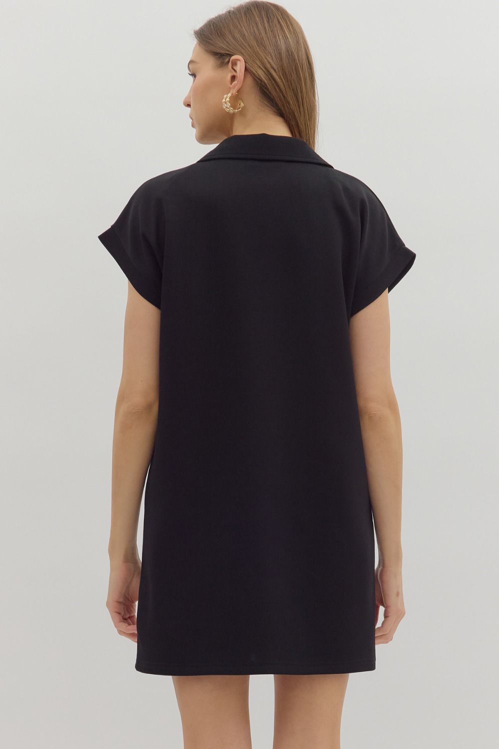 The Ava Shift Dress - Black