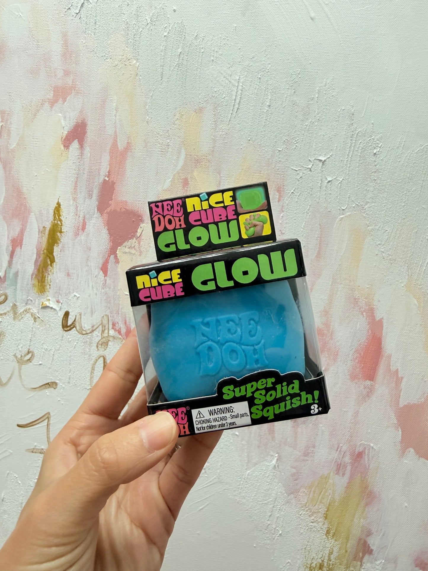 Glow Cube Squishy - Blue