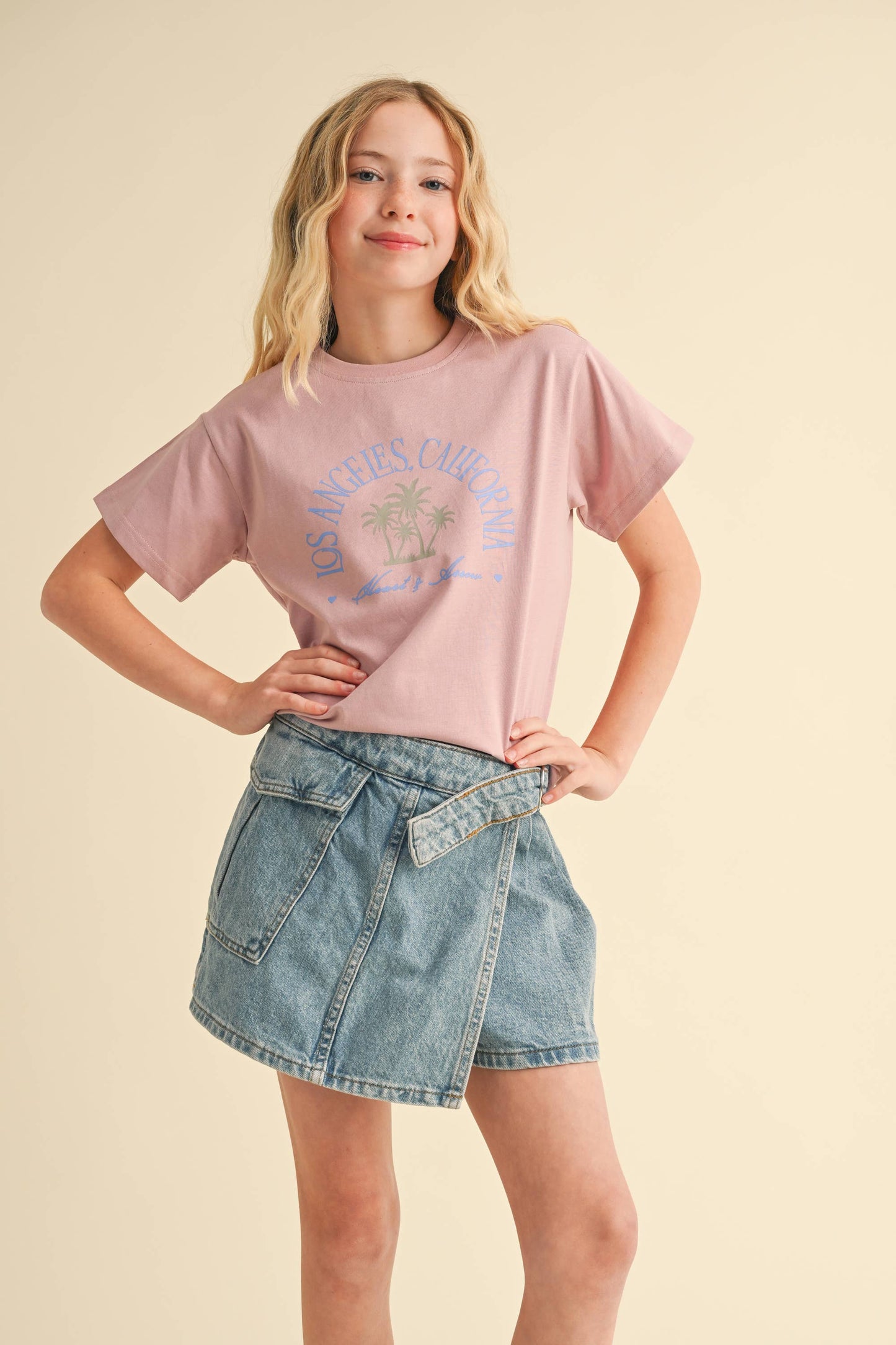 Girls: Los Angeles Palm Tree Tee
