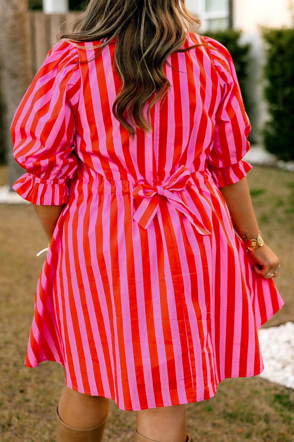 Pre-order Candy Stripe Dress - Curvy
