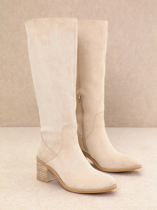 Ella Grace Boots - Beige