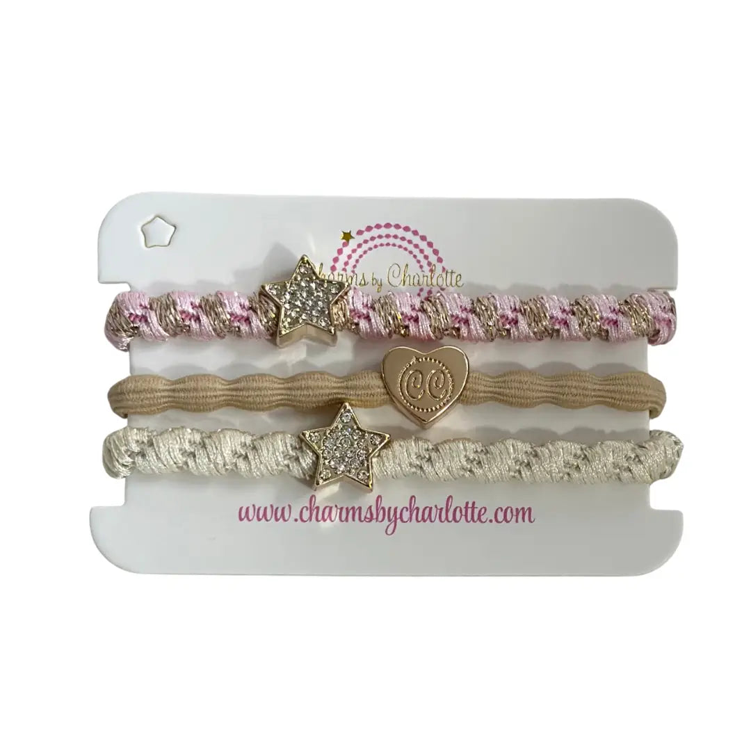 Bracelet Hair Ties - Sweetheart Combo