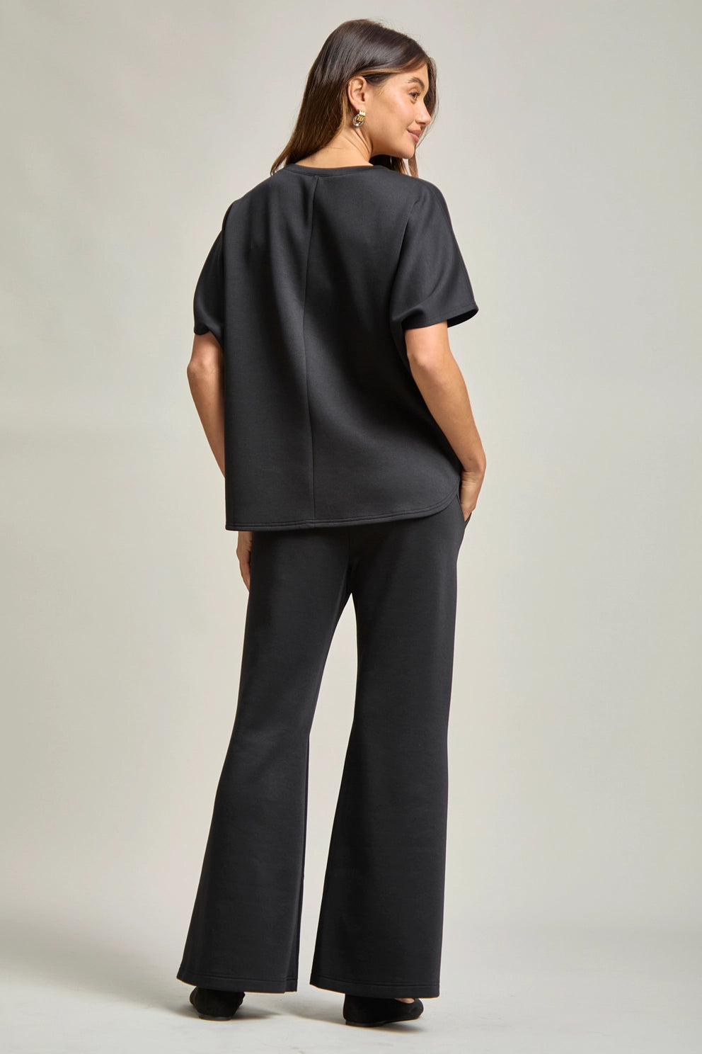 Cozy Lounge Flare Set - Black
