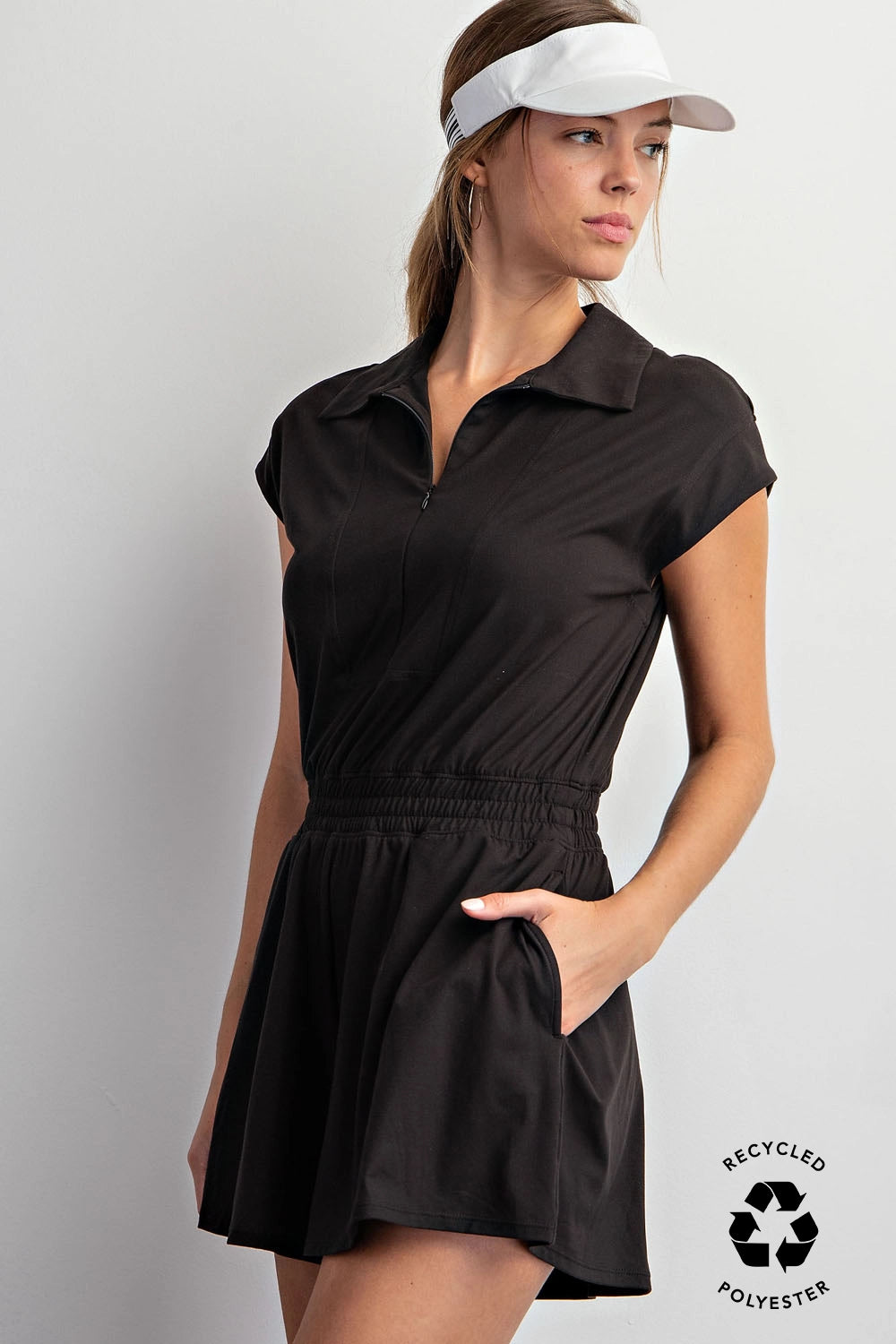 Let's Go Butter Soft Romper - Black