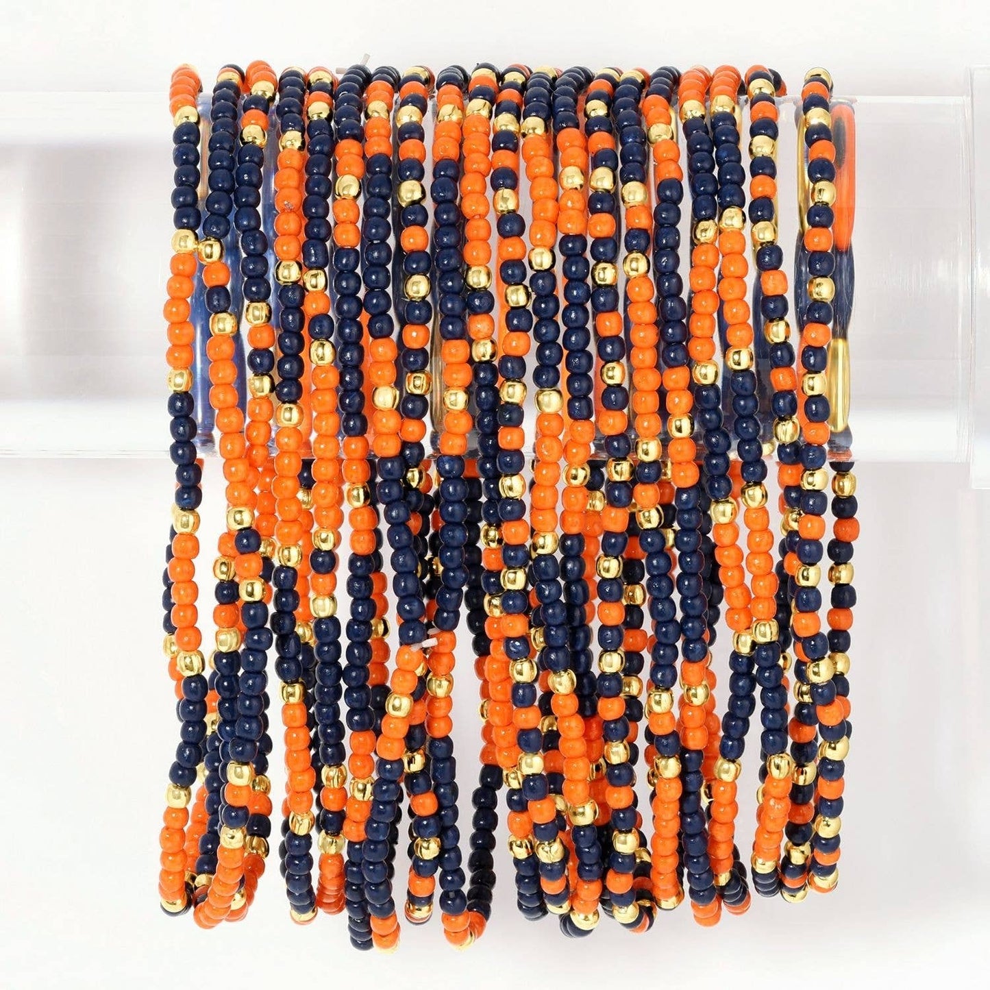 Stretch Beaded Gameday Bracelets (7 Colors)