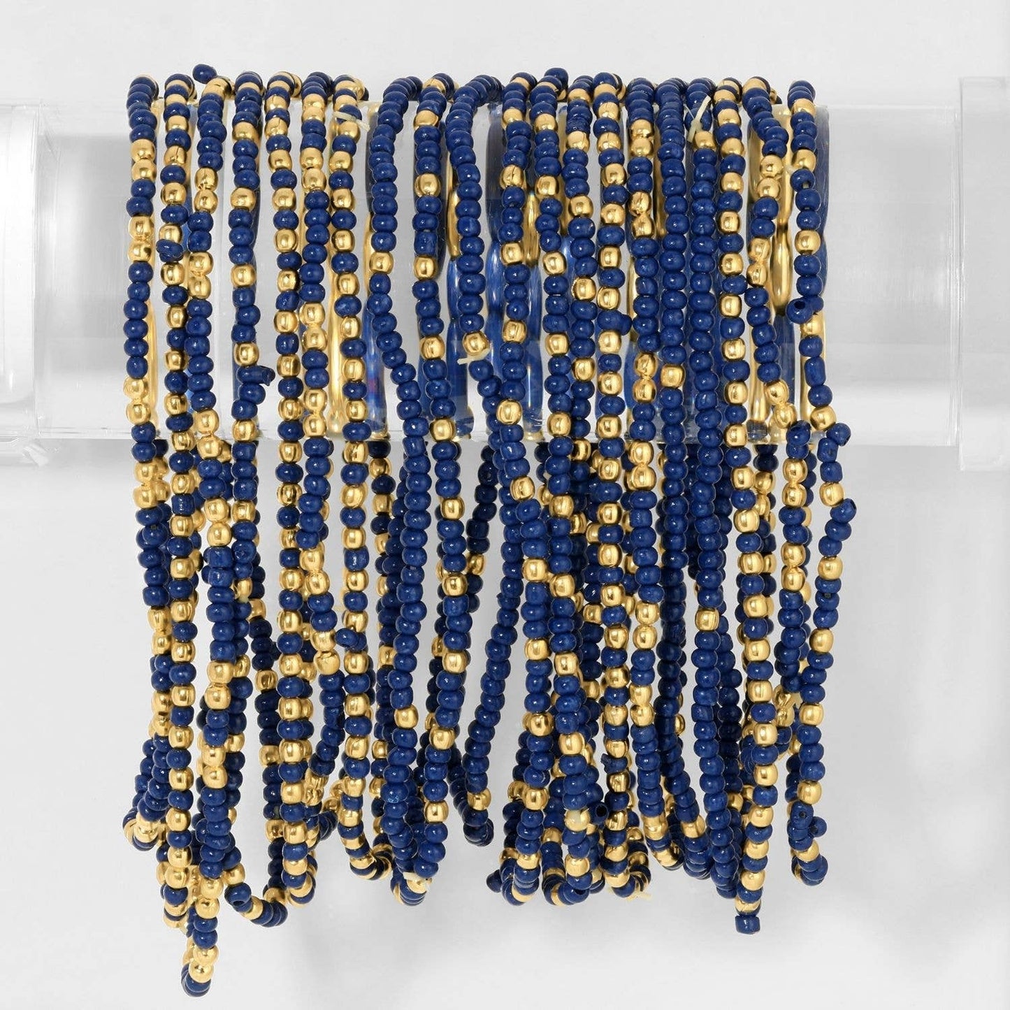 Stretch Beaded Solid Game Day Bracelets (7 Colors)