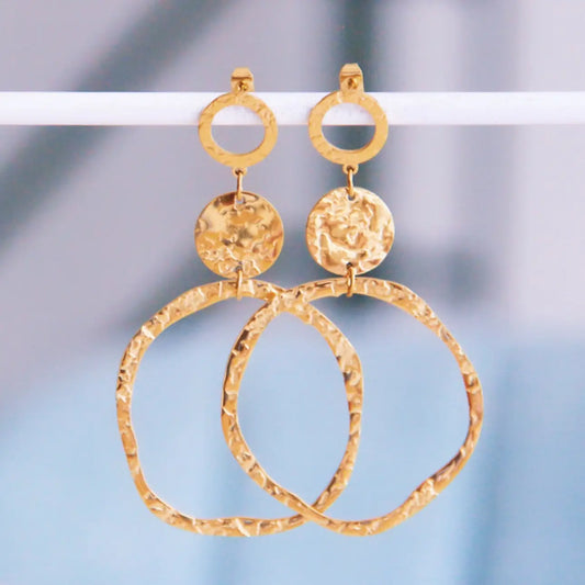 Statement Hammered Earrings