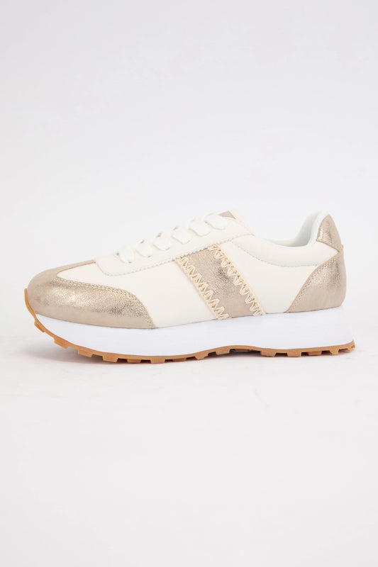 Poetry Sneakers - Gold