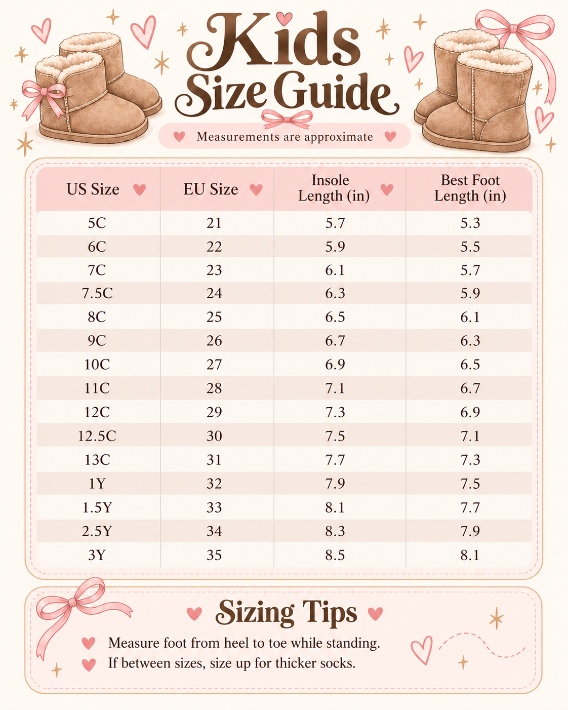 Preorder Kids Mini Booties (eta 4weeks)