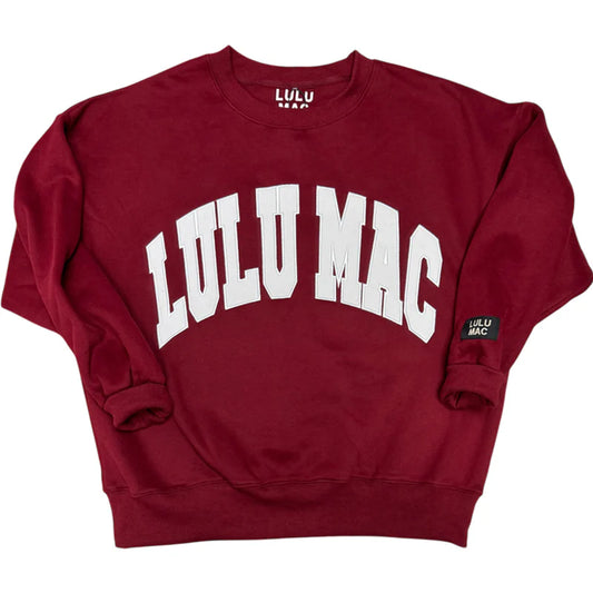Lulu Mac Maroon Sweatshirt - Preorder