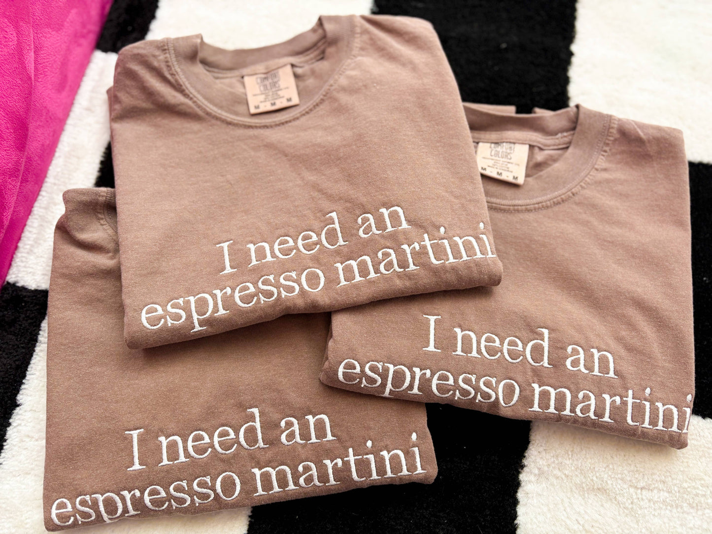 I need an espresso martini Embroidered Tee
