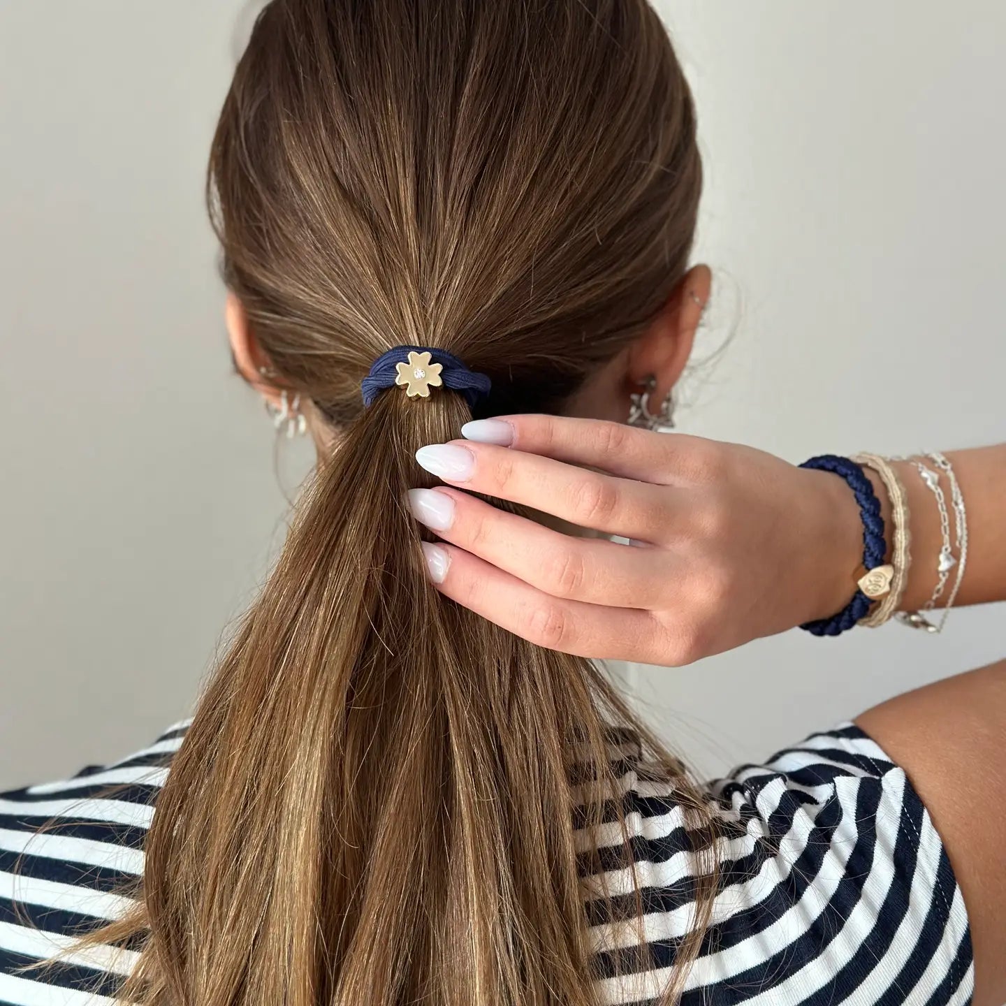 Bracelet Hair Ties - Navy 3 Pack