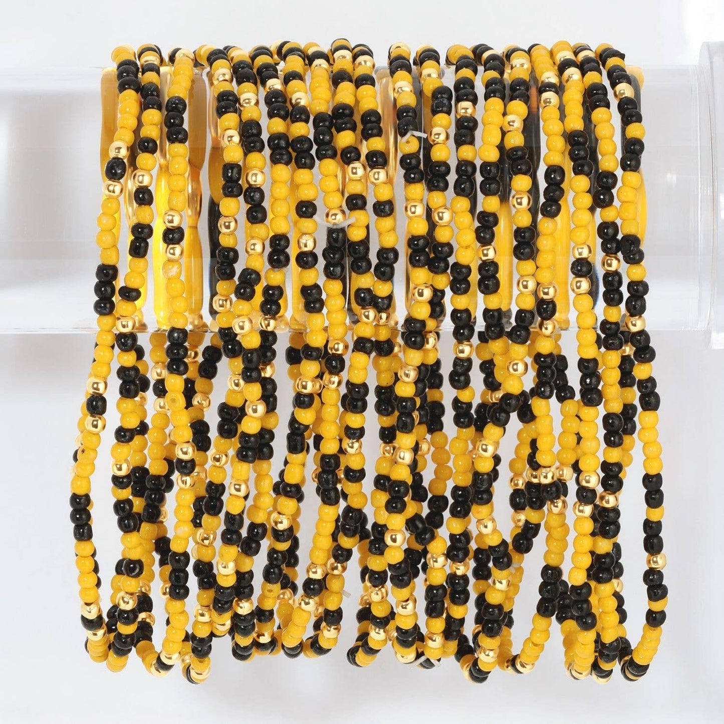 Stretch Beaded Gameday Bracelets (7 Colors)