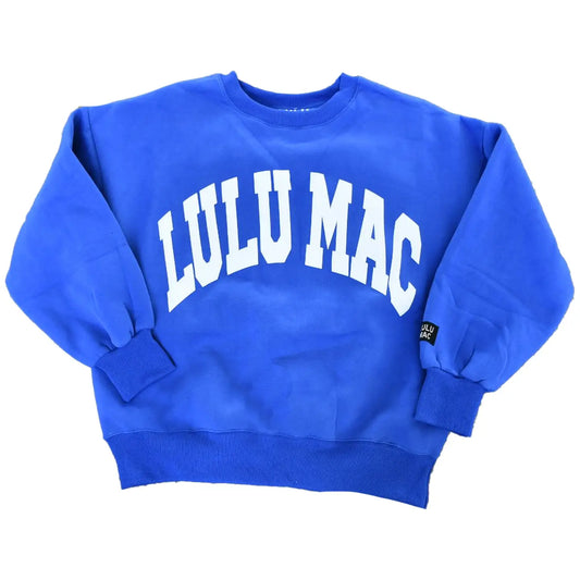 Lulu Mac Royal Blue/White Sweatshirt - Preorder