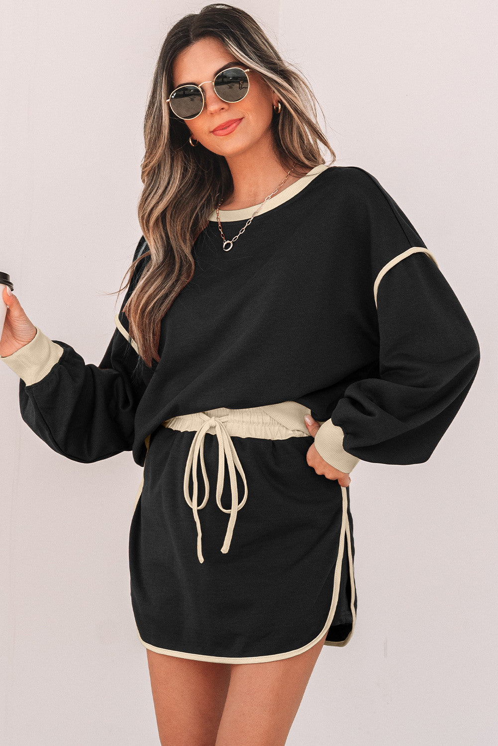 Pre-order Black Skort Set
