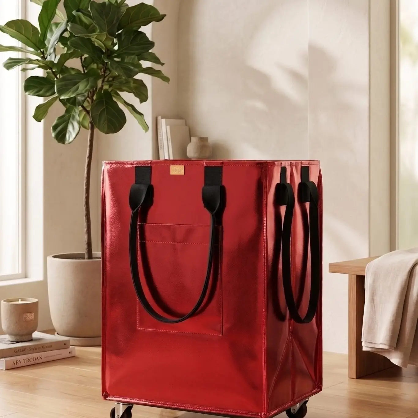 Pre-order Rolling Tote with Neoprene Handle
