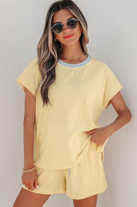 Pre-order Lemon Drop Ribbed Set *Available in XS